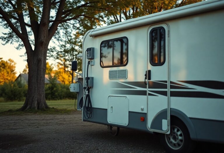 Dicas para evitar curto-circuitos e sobrecargas elétricas ao conectar o motorhome em campings