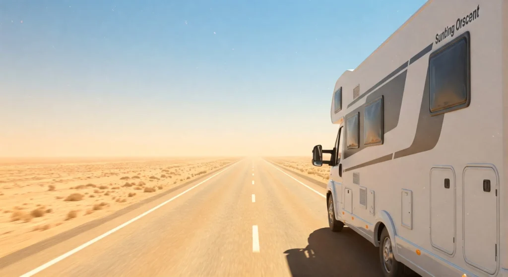 Dirigindo motorhome no calor