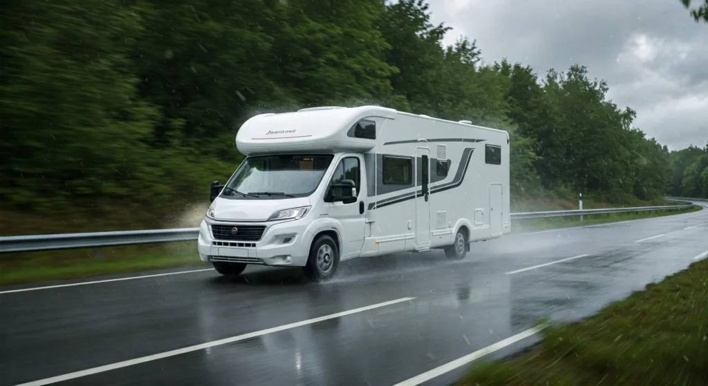 Evitar aquaplanagem em motorhomes