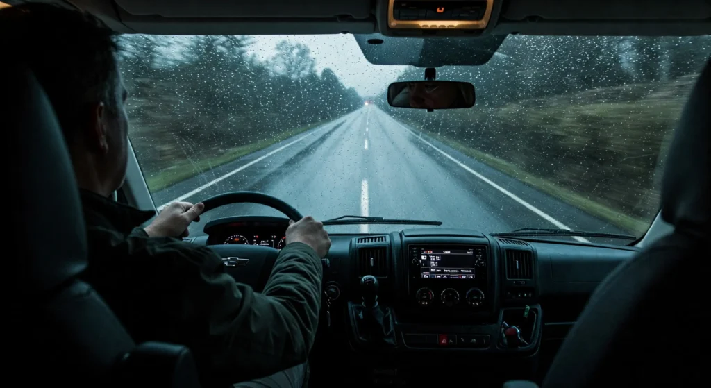 Prevenir aquaplanagem motorhome