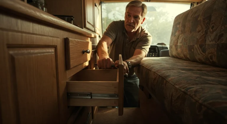 Dicas para reforçar trilhos de gavetas e evitar que se soltem com a trepidação do motorhome