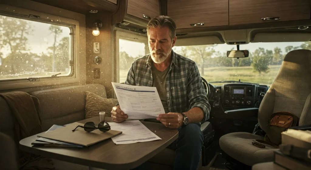 Documentos de seguro motorhome