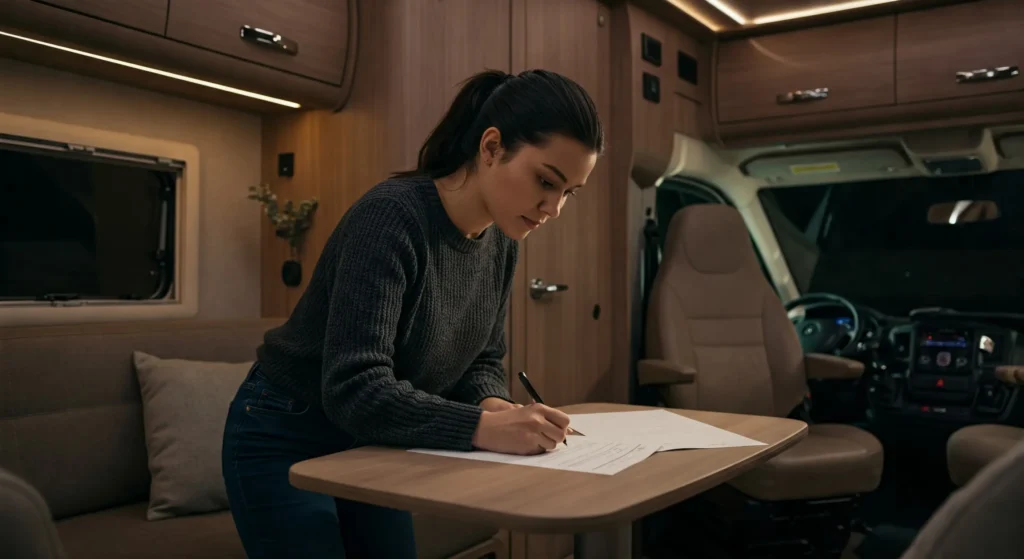 documentos no motorhome