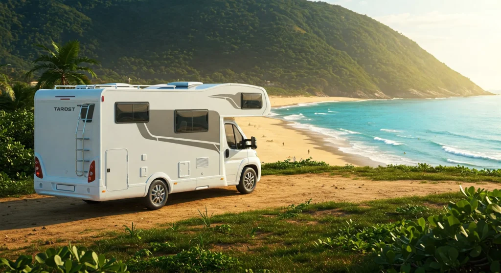 estacionar praia brasileira