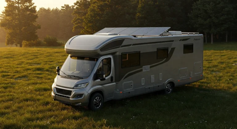 motorhome com painel solar
