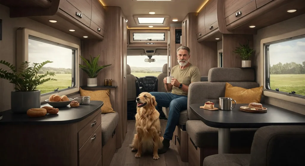 viajando de motorhome com animais